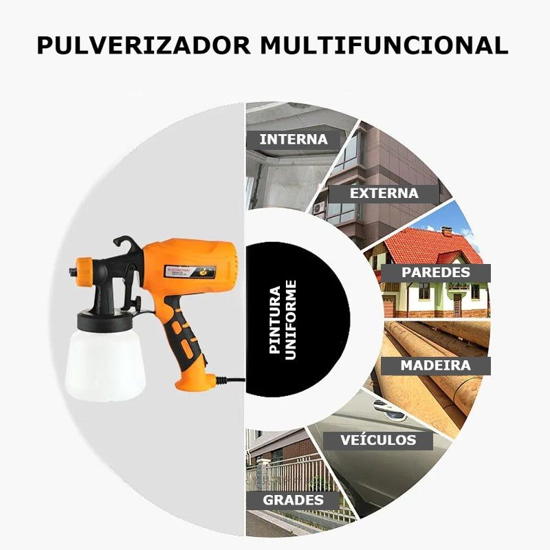 Pistola de Pintura Pulverizadora Elétrica - 550W