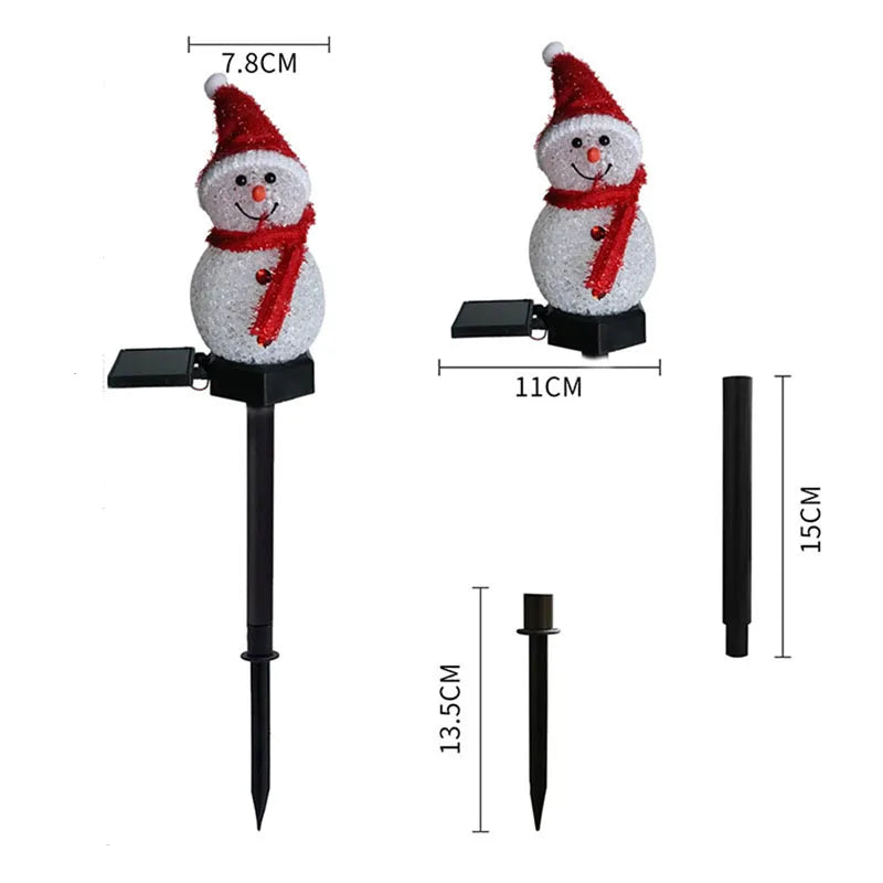 Boneco de Neve Decorativo - Iluminação Solar