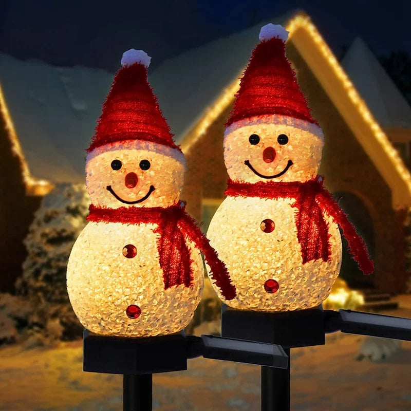 Boneco de Neve Decorativo - Iluminação Solar