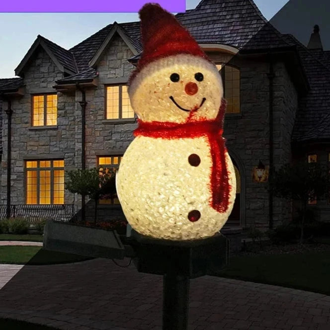 Boneco de Neve Decorativo - Iluminação Solar