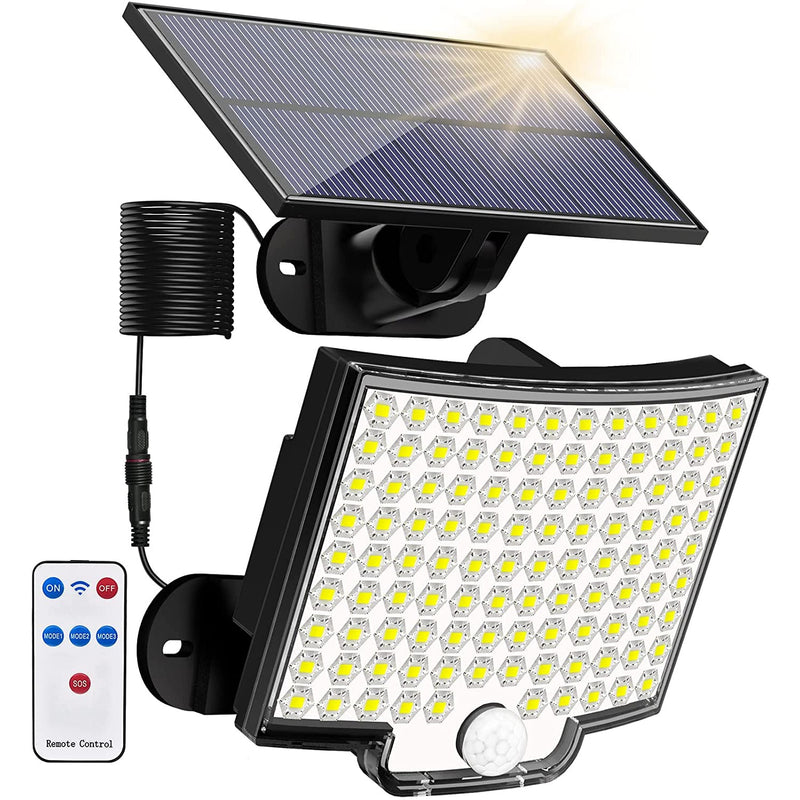 Refletor Solar 106 LED's - Sensor de Movimento