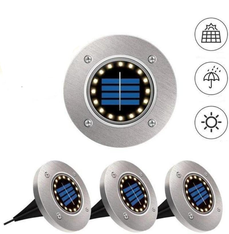 4un - Dots de LED para Jardim com Energia Solar - Casa Pietra