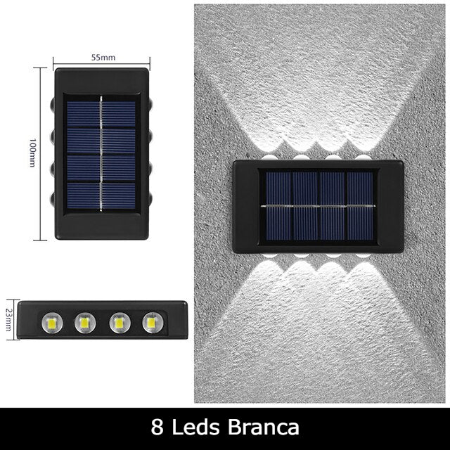 Lâmpada de Parede Solar em LED