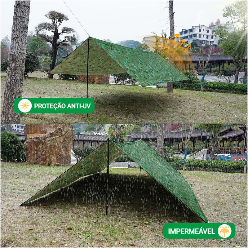 Tela de Proteção Outdoor Tarp - Proteção Anti-UV e Impermeável